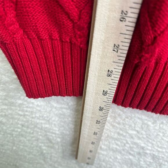 IZOD Men's Argyle Red Pullover Sweater 2XL Long Sleeve Casual - Picture 8 of 9